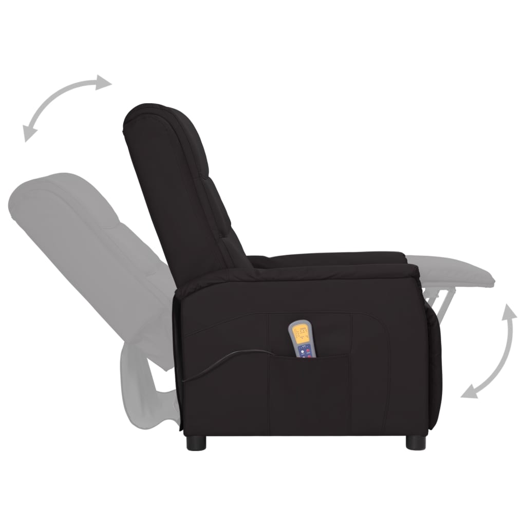 Massagesessel Schwarz Kunstleder