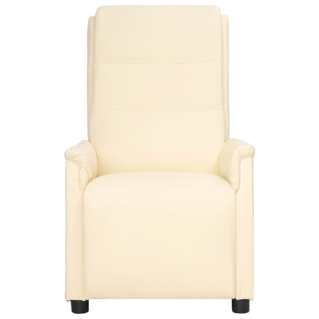 Massagesessel Creme Kunstleder