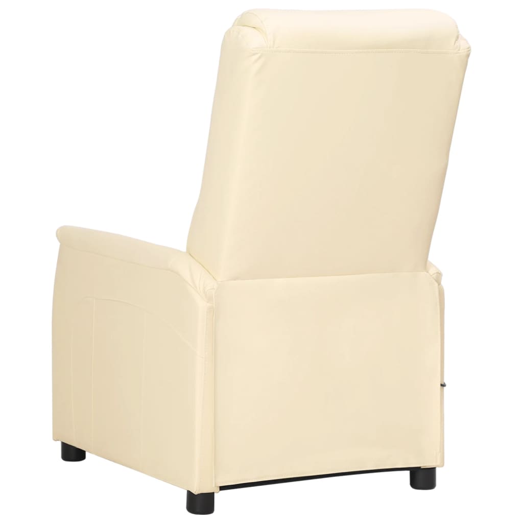 Massagesessel Creme Kunstleder
