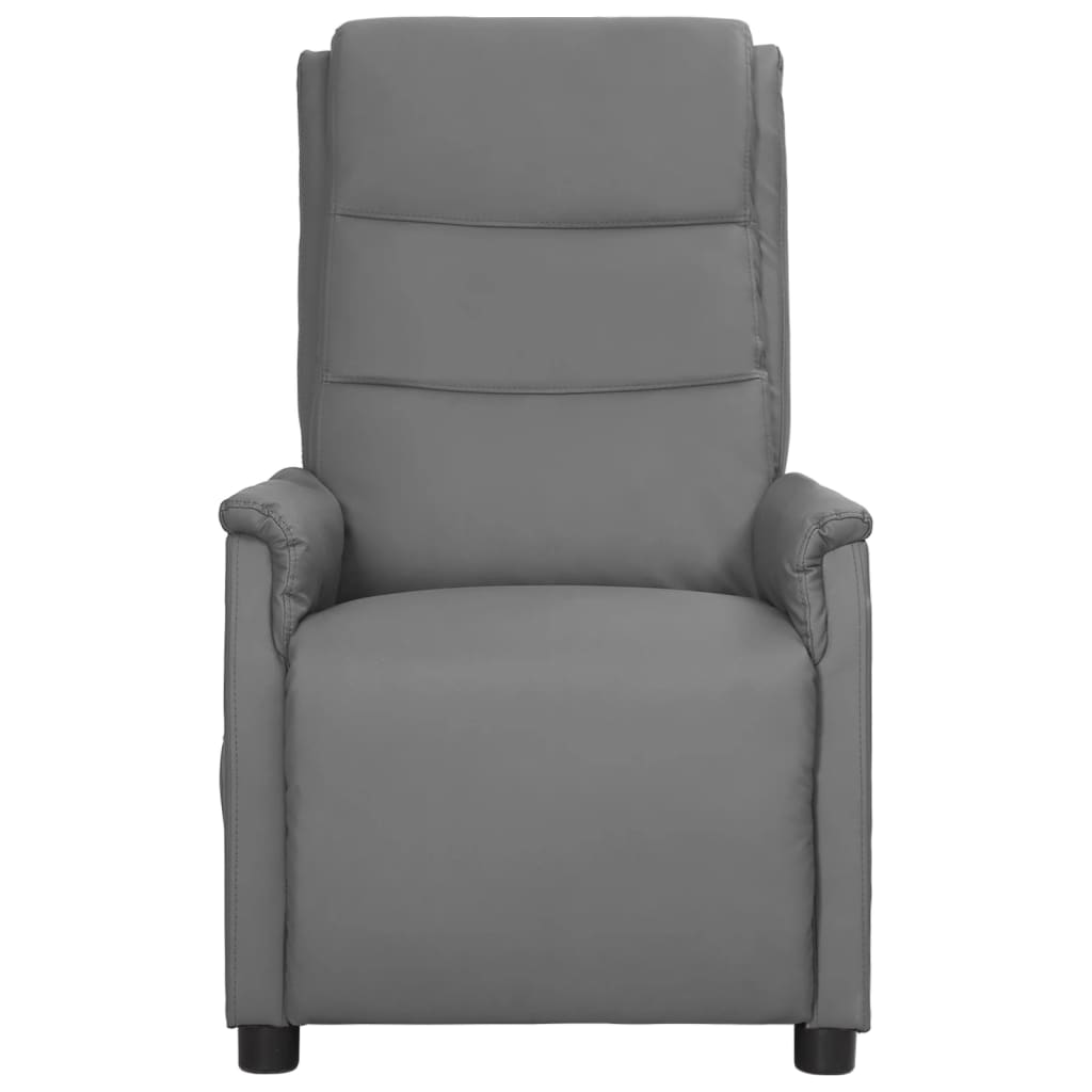 Massagesessel Grau Kunstleder