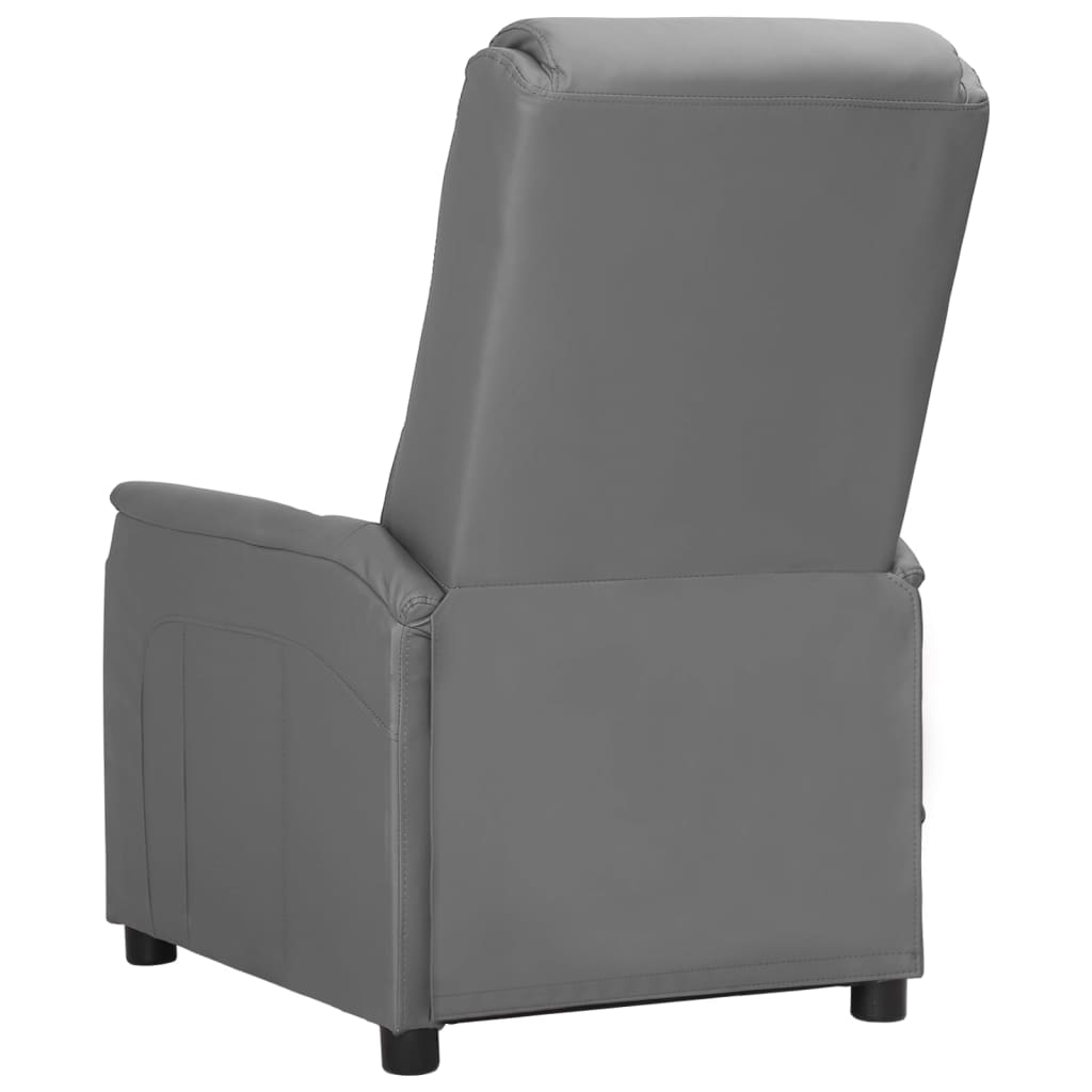 Massagesessel Grau Kunstleder