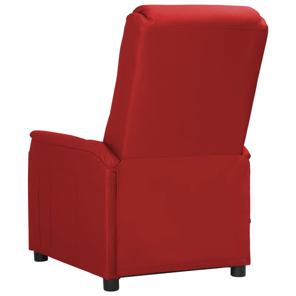 Massagesessel Weinrot Kunstleder
