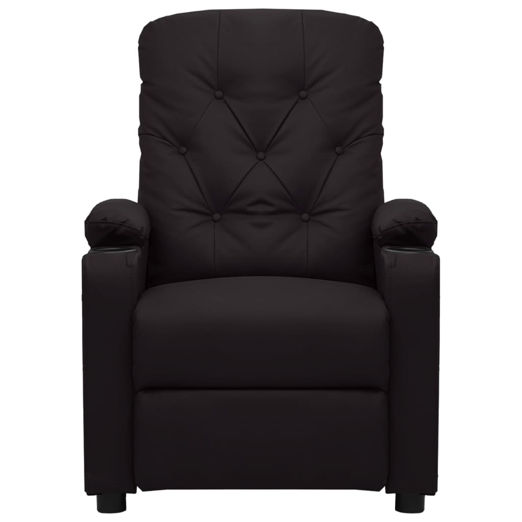 Massagesessel Schwarz Kunstleder