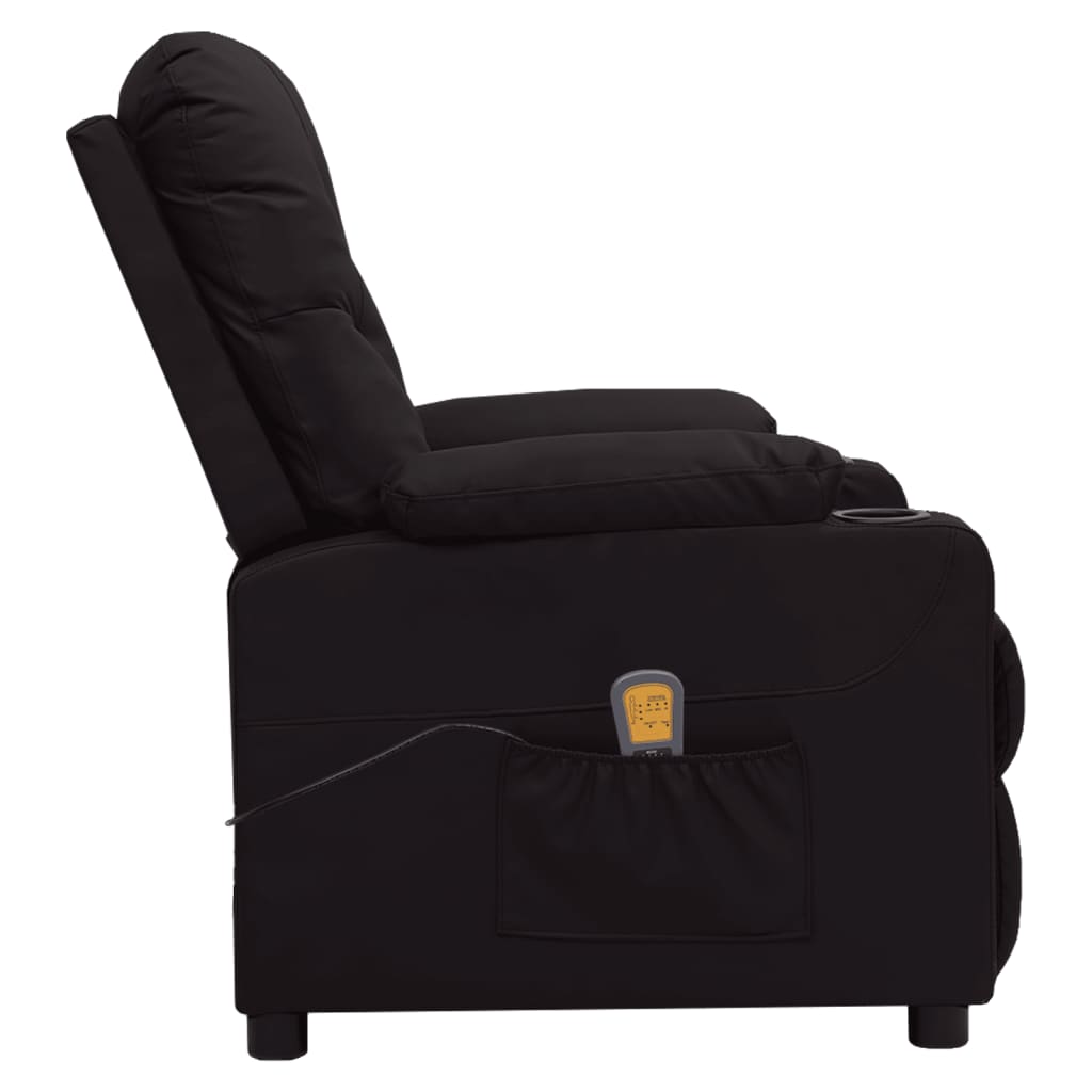 Massagesessel Schwarz Kunstleder