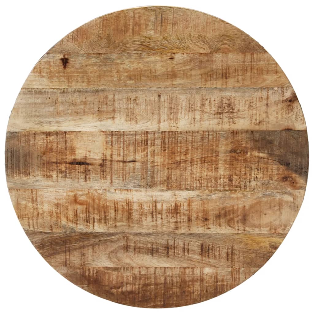 Couchtisch Ø68 cm Raues Mangoholz