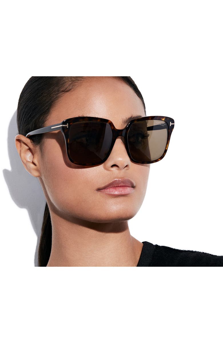 Tom Ford Faye Polarized Square Sunglasses (2021 - Current Season)