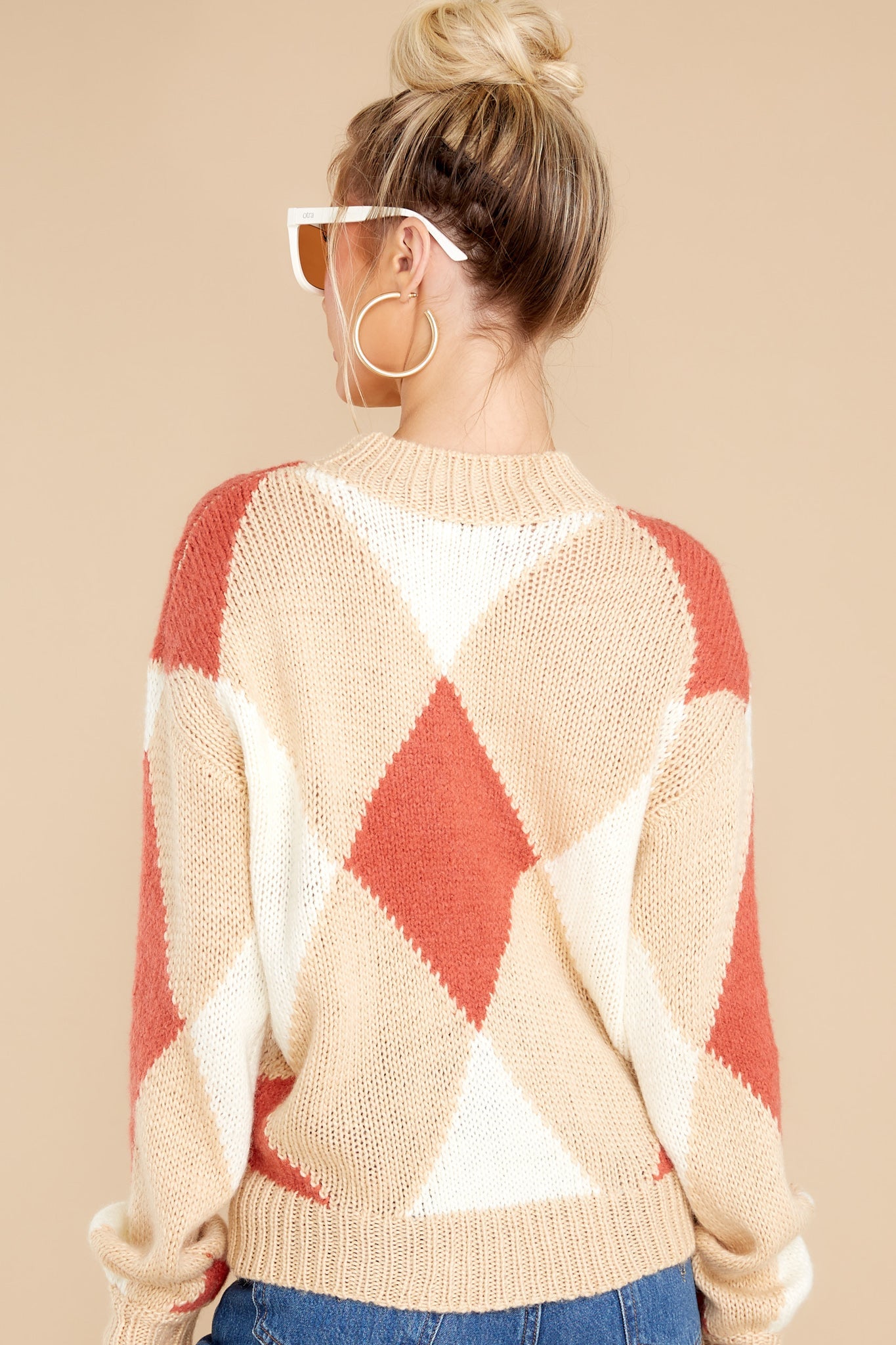 What's The Latest Beige Multi Sweater