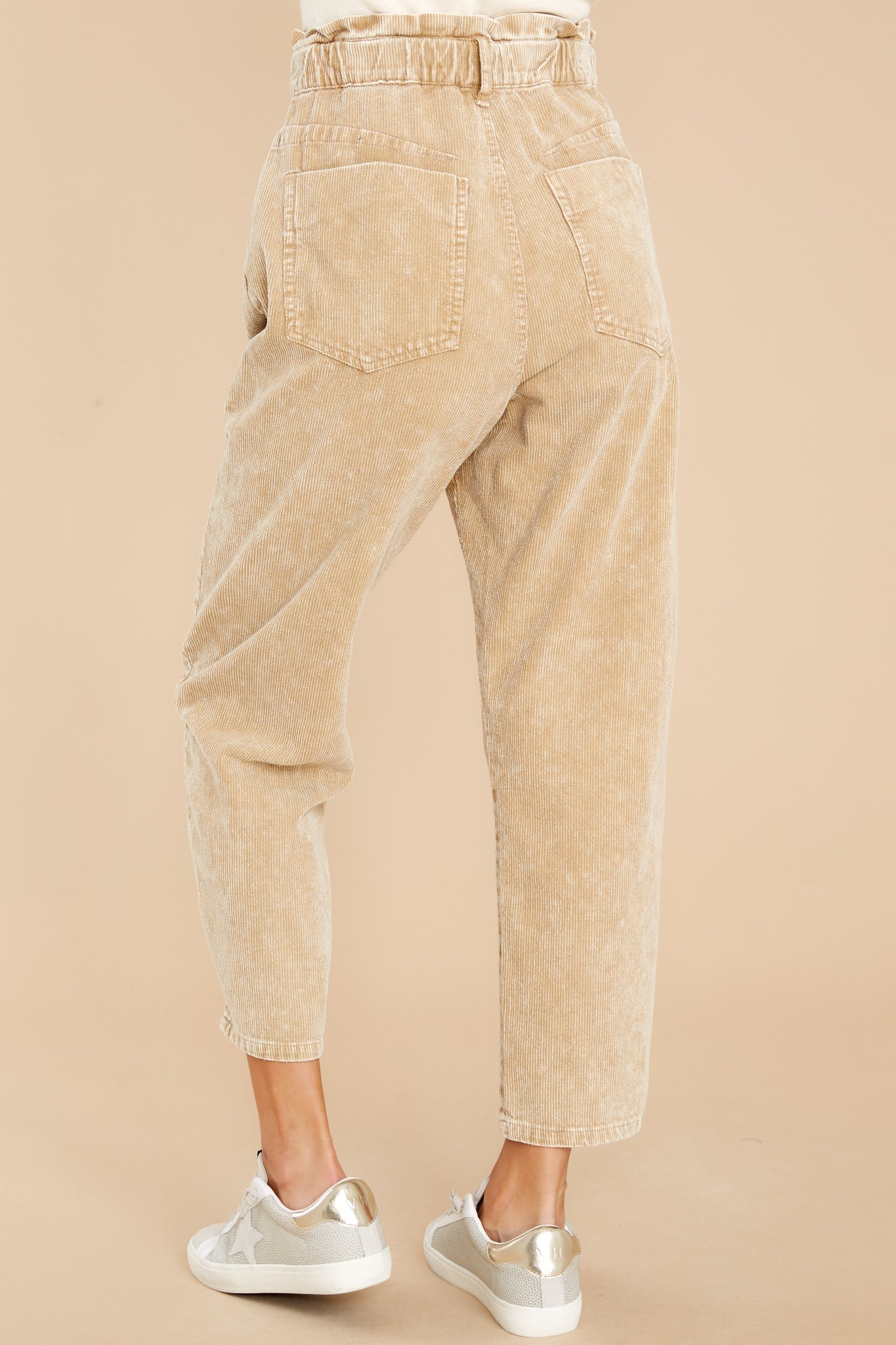 Making An Impact Tan Corduroy Pants