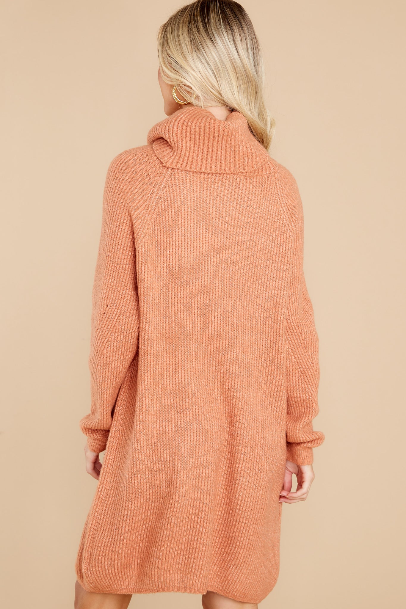 Shift In The Wind Clay Sweater Dress