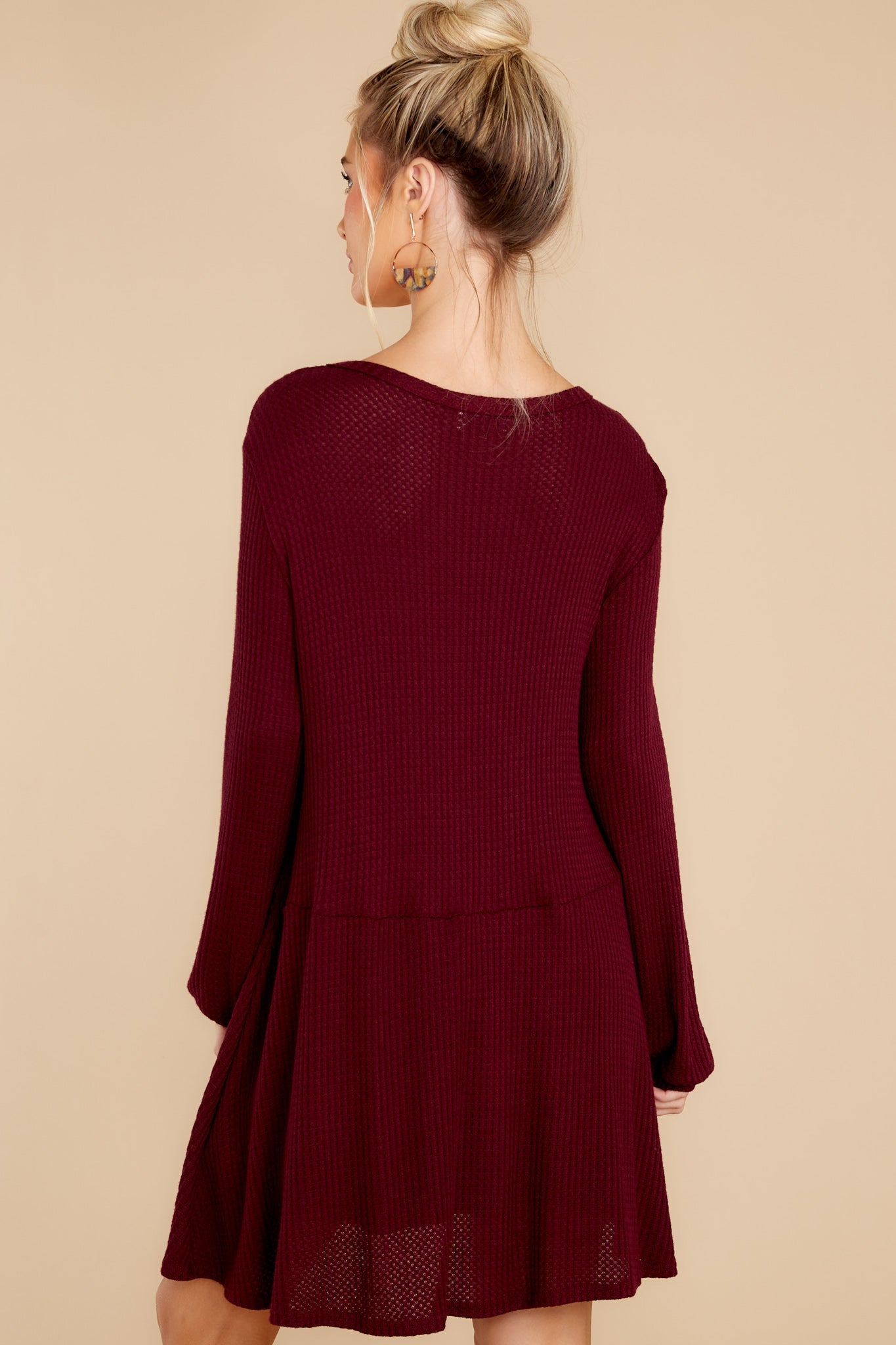 Steal My Time Merlot Dress