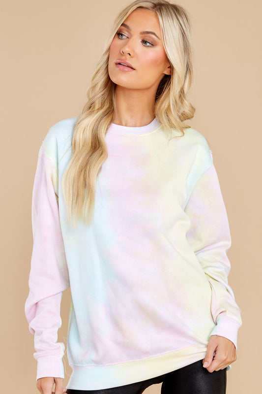 Blur The Lines Sweet Confetti Tie Dye Sweatshirt