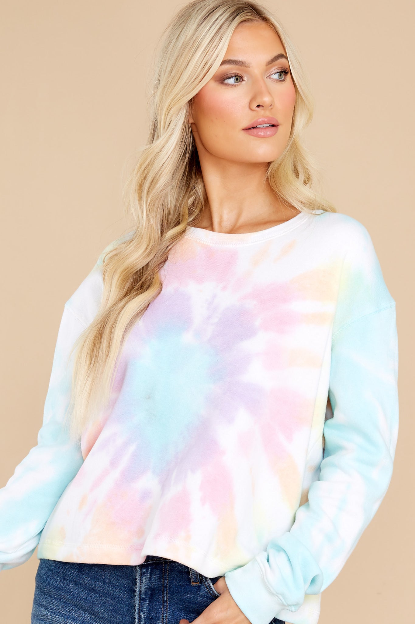 Ray Of Sunshine Ocean Gem Tie Dye Pullover