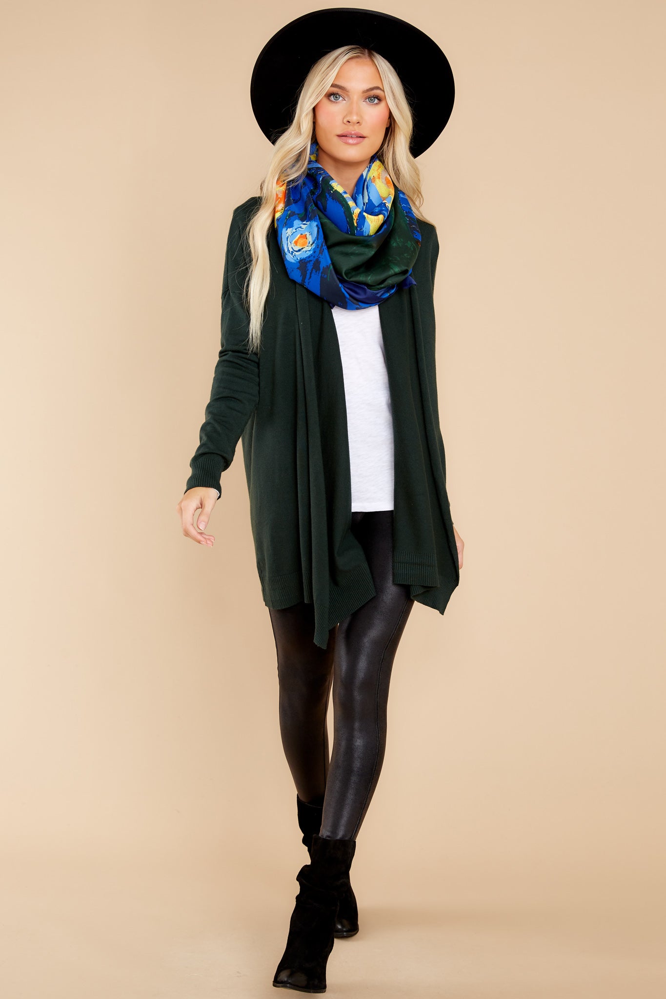 Lovely Weather Pine Green Cardigan