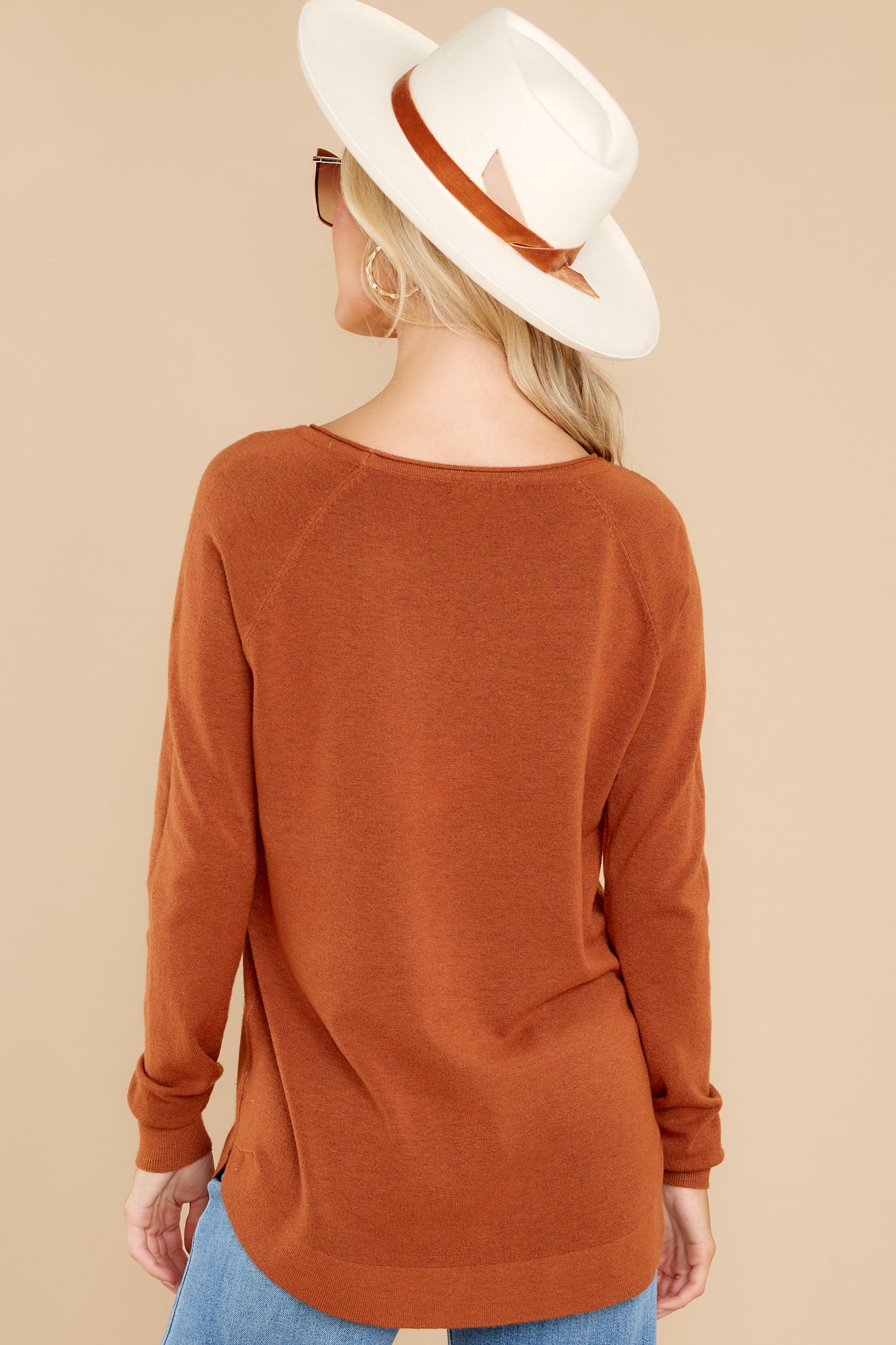 Another Story Rust Orange Top