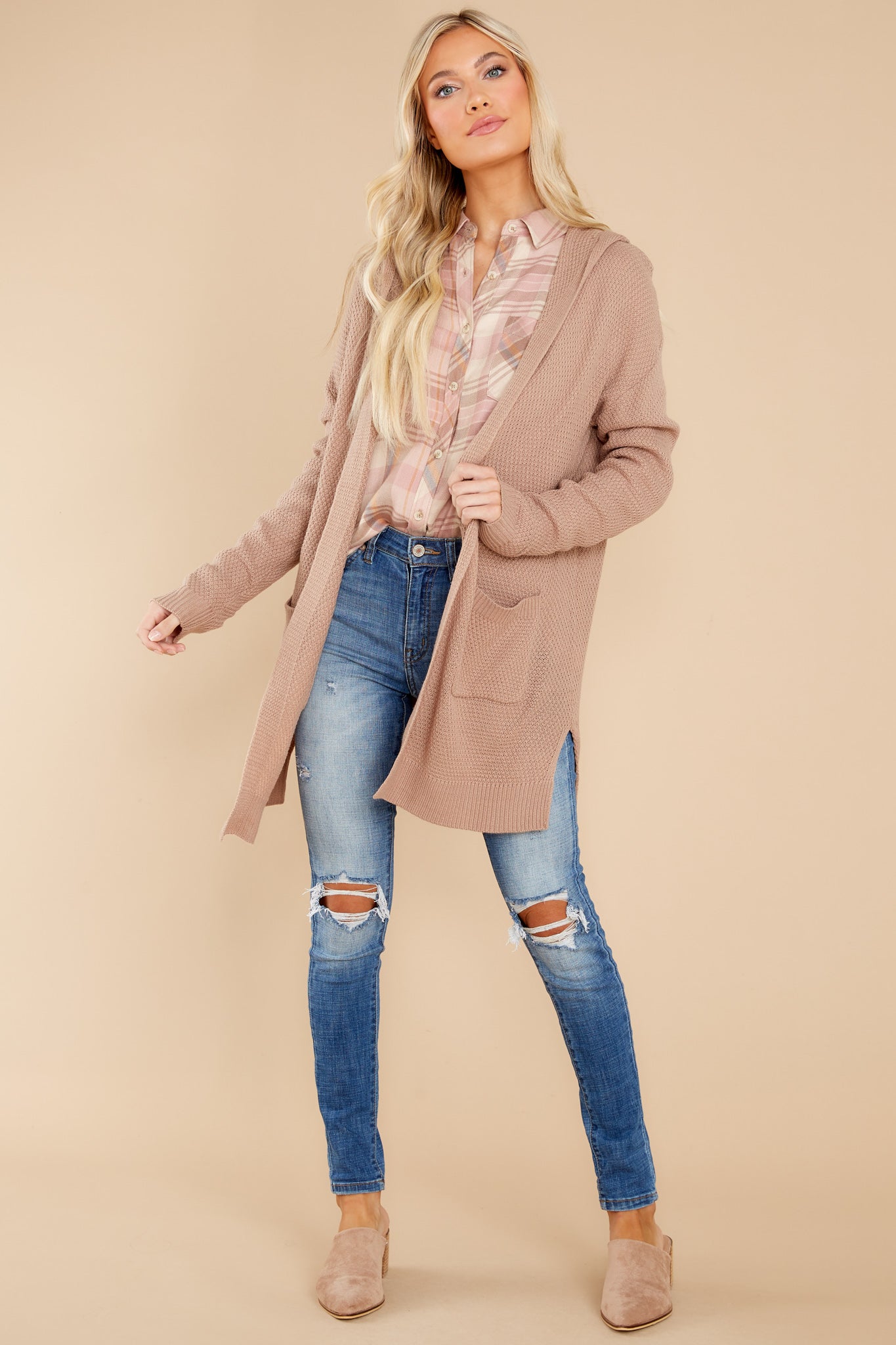 Looking Fabulous Taupe Cardigan