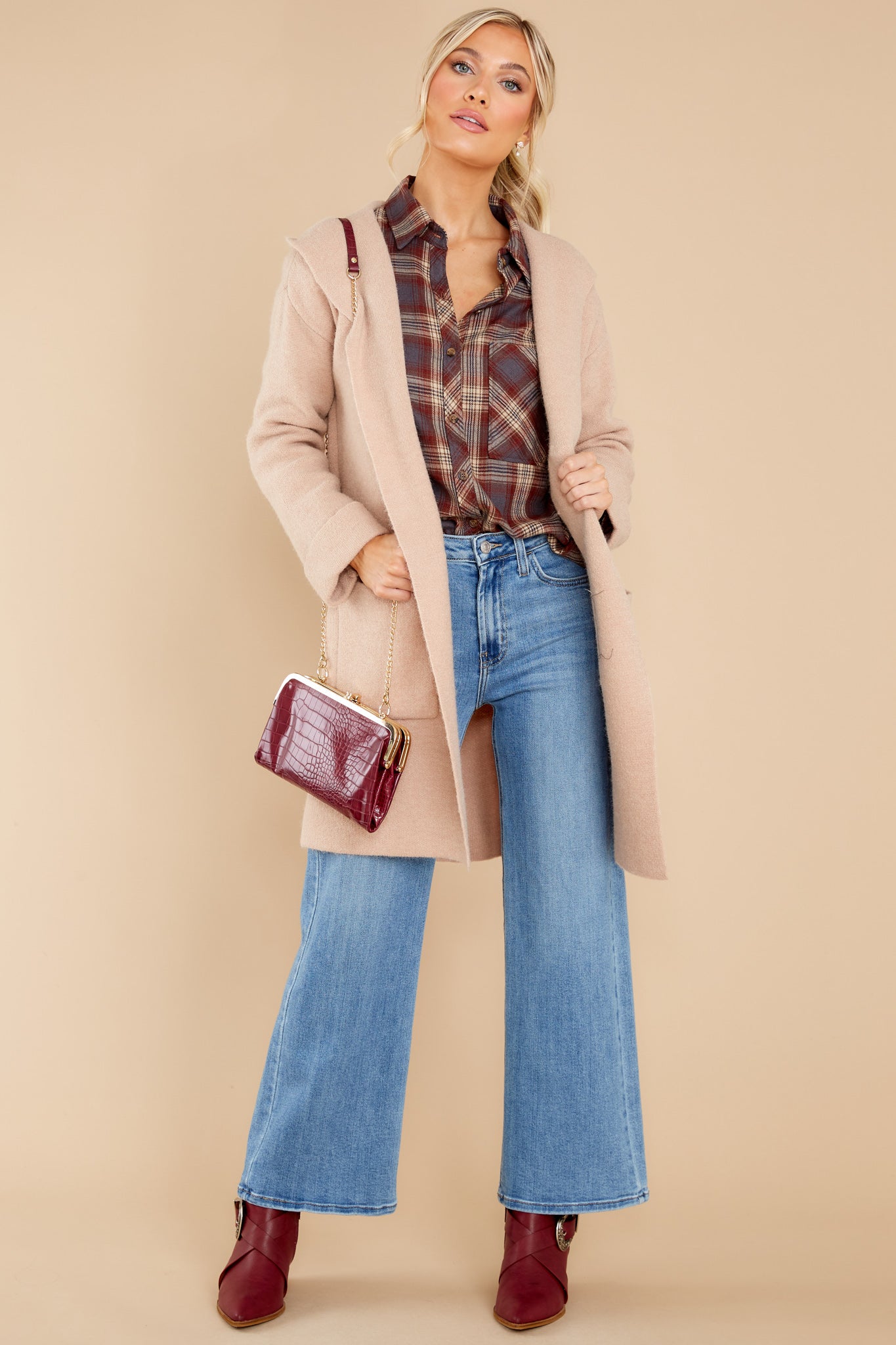 Chicago Skyline Light Beige Cardigan