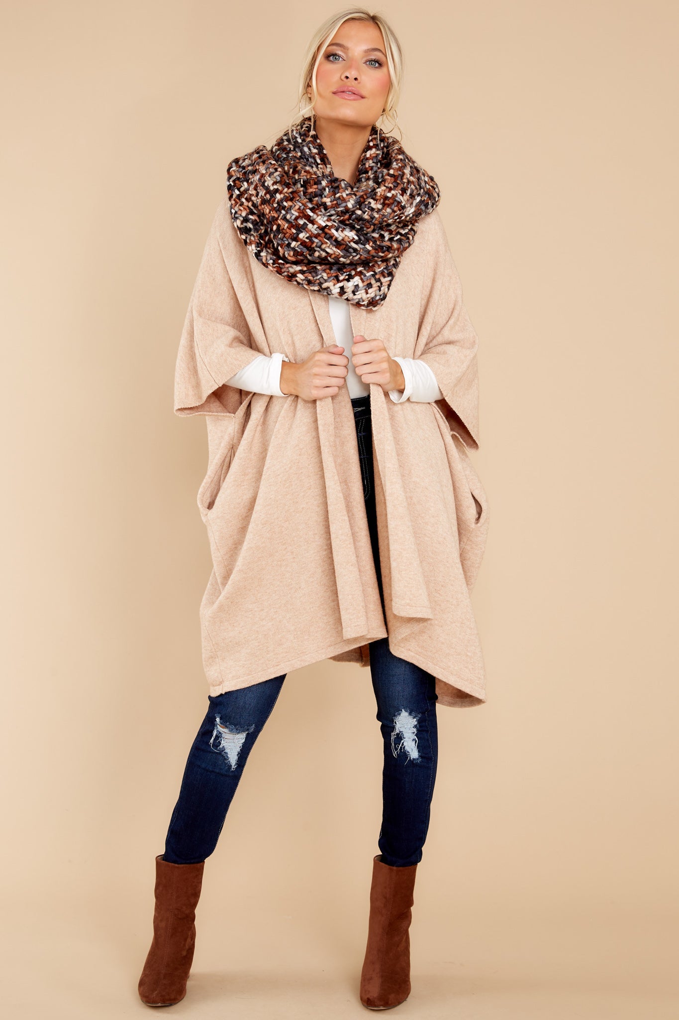 Carefree Days Beige Cardigan