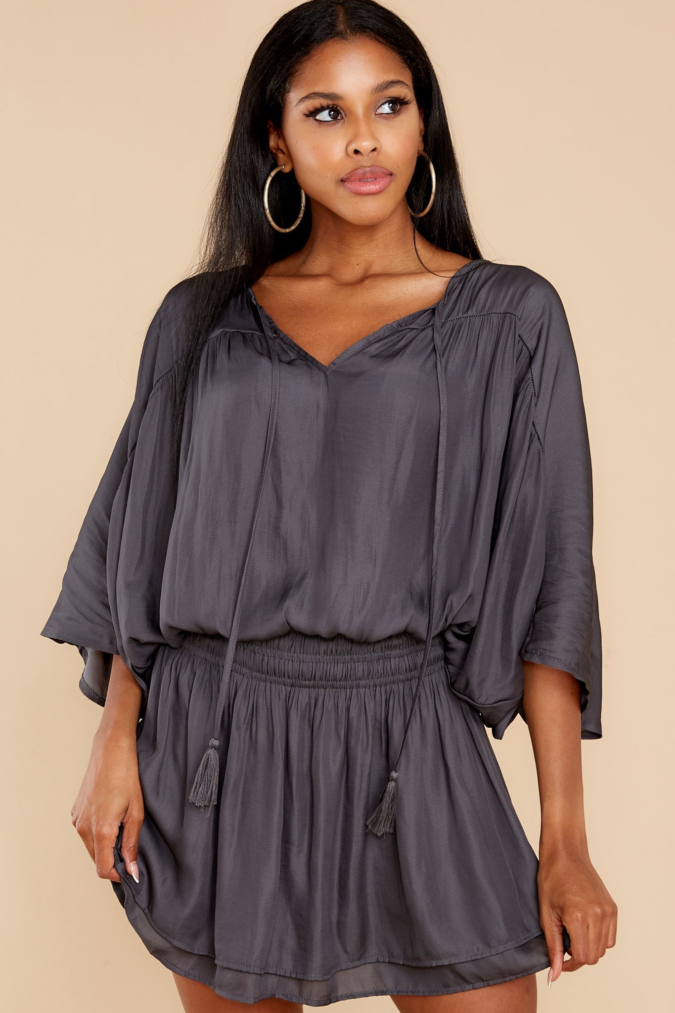 Daring Thoughts Dark Steel Dress