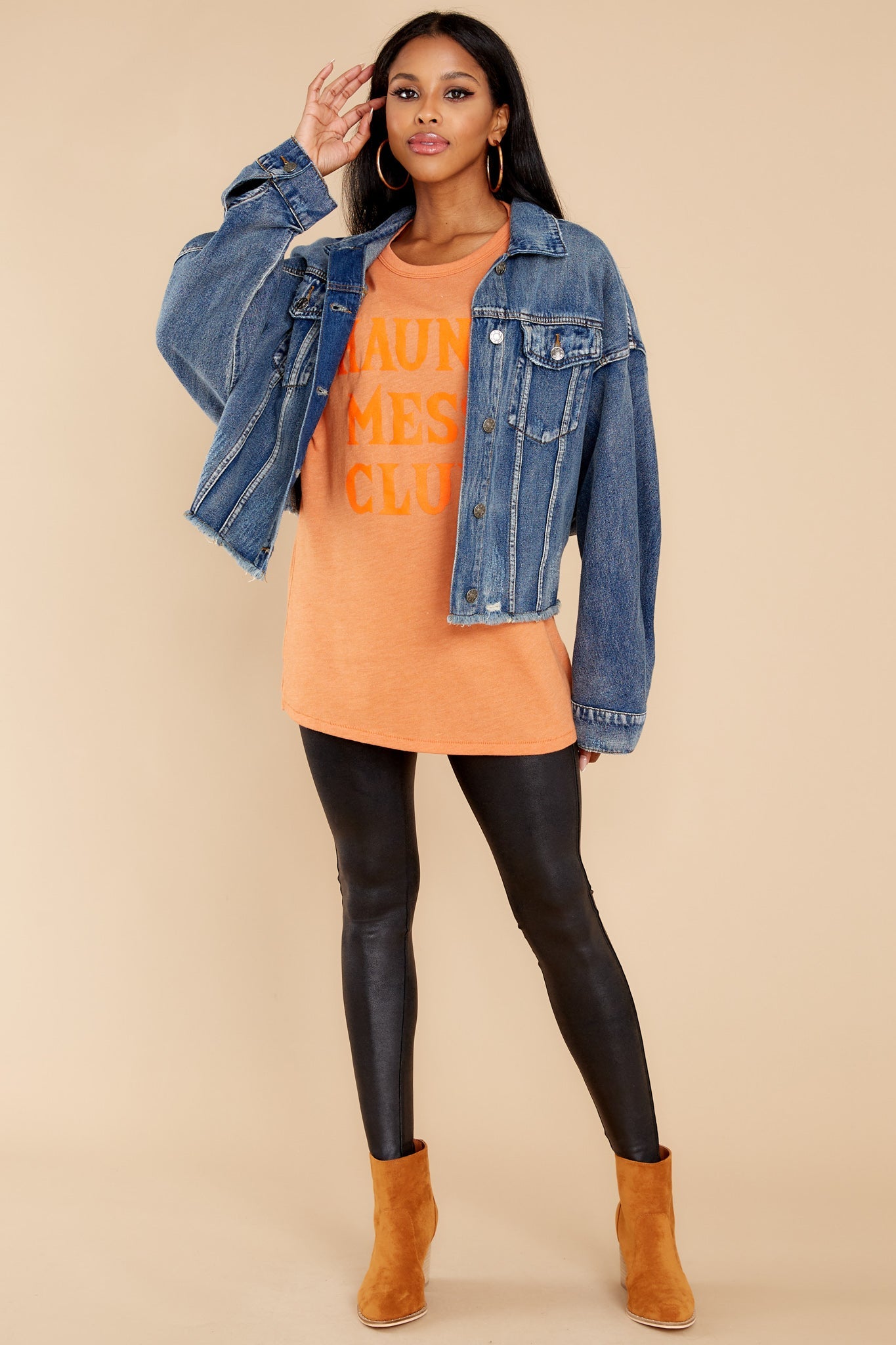 Haunt Mess Club Orange Tee