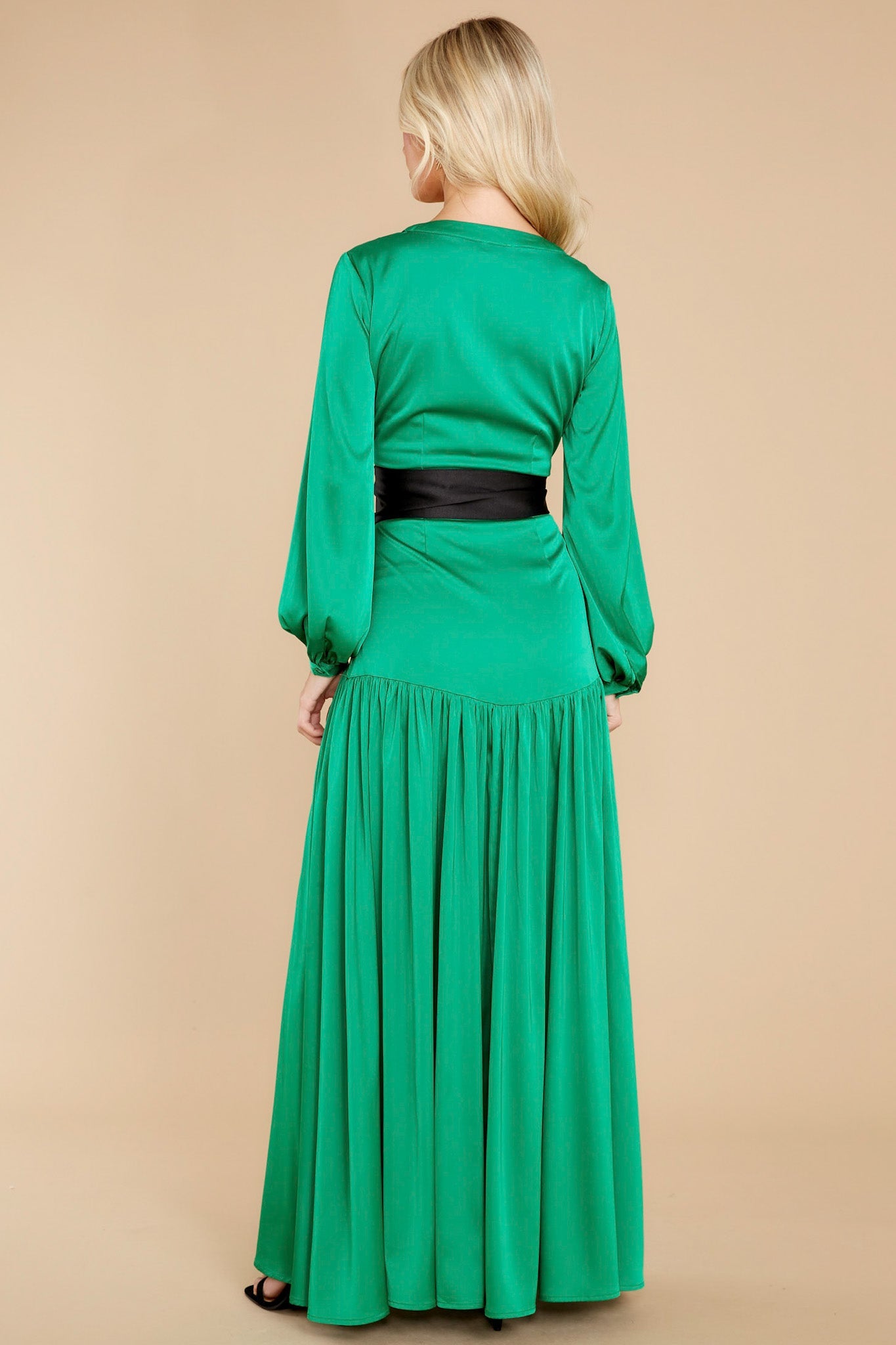 A Vogue Idea Emerald Green Maxi Dress