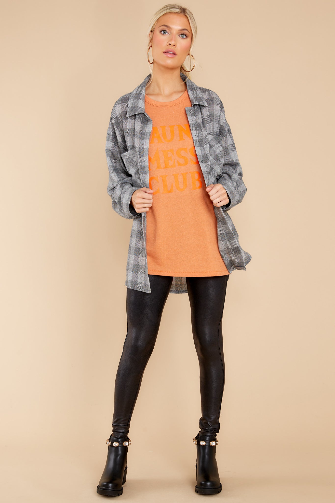 Haunt Mess Club Orange Tee