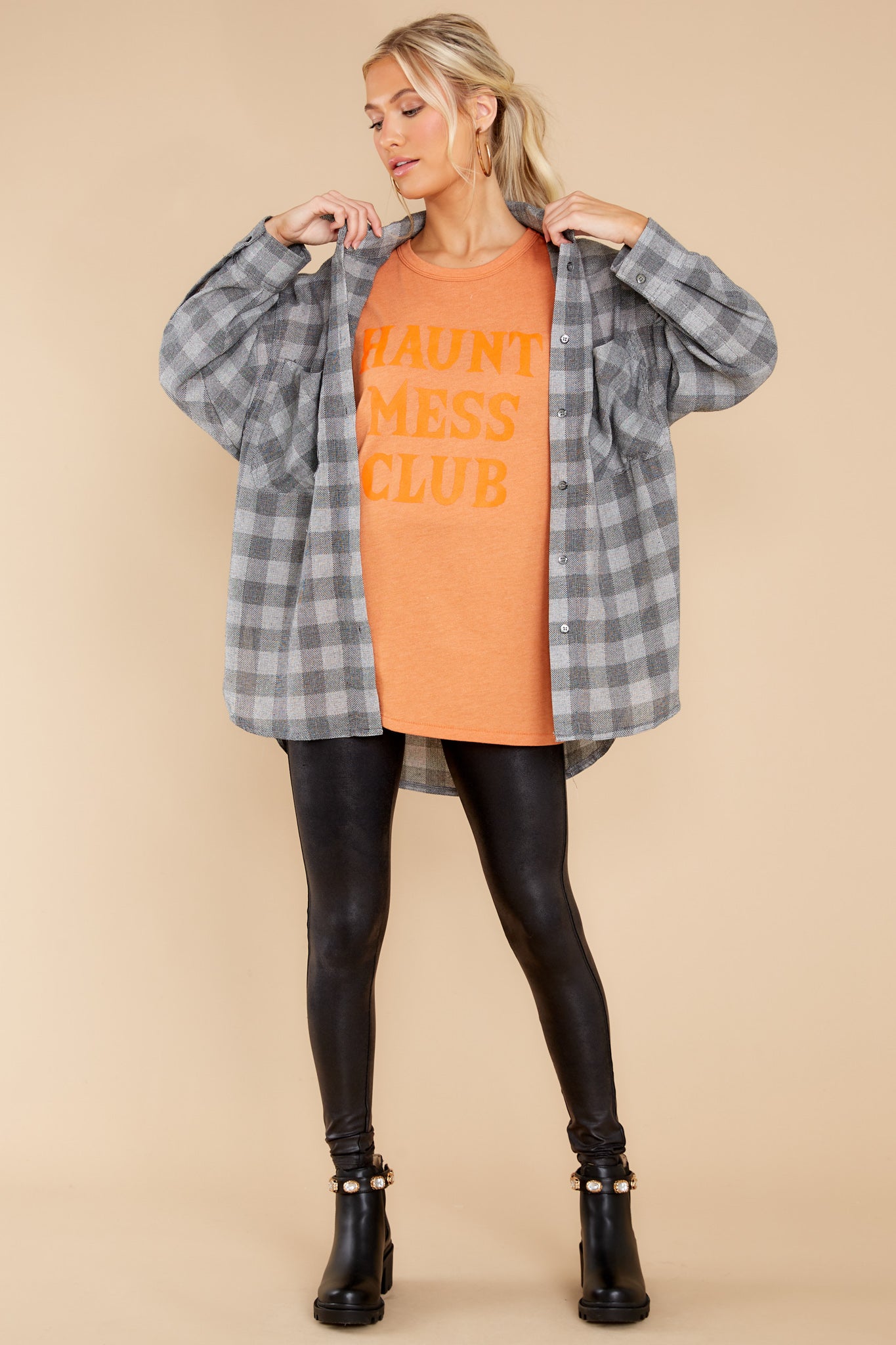 Haunt Mess Club Orange Tee