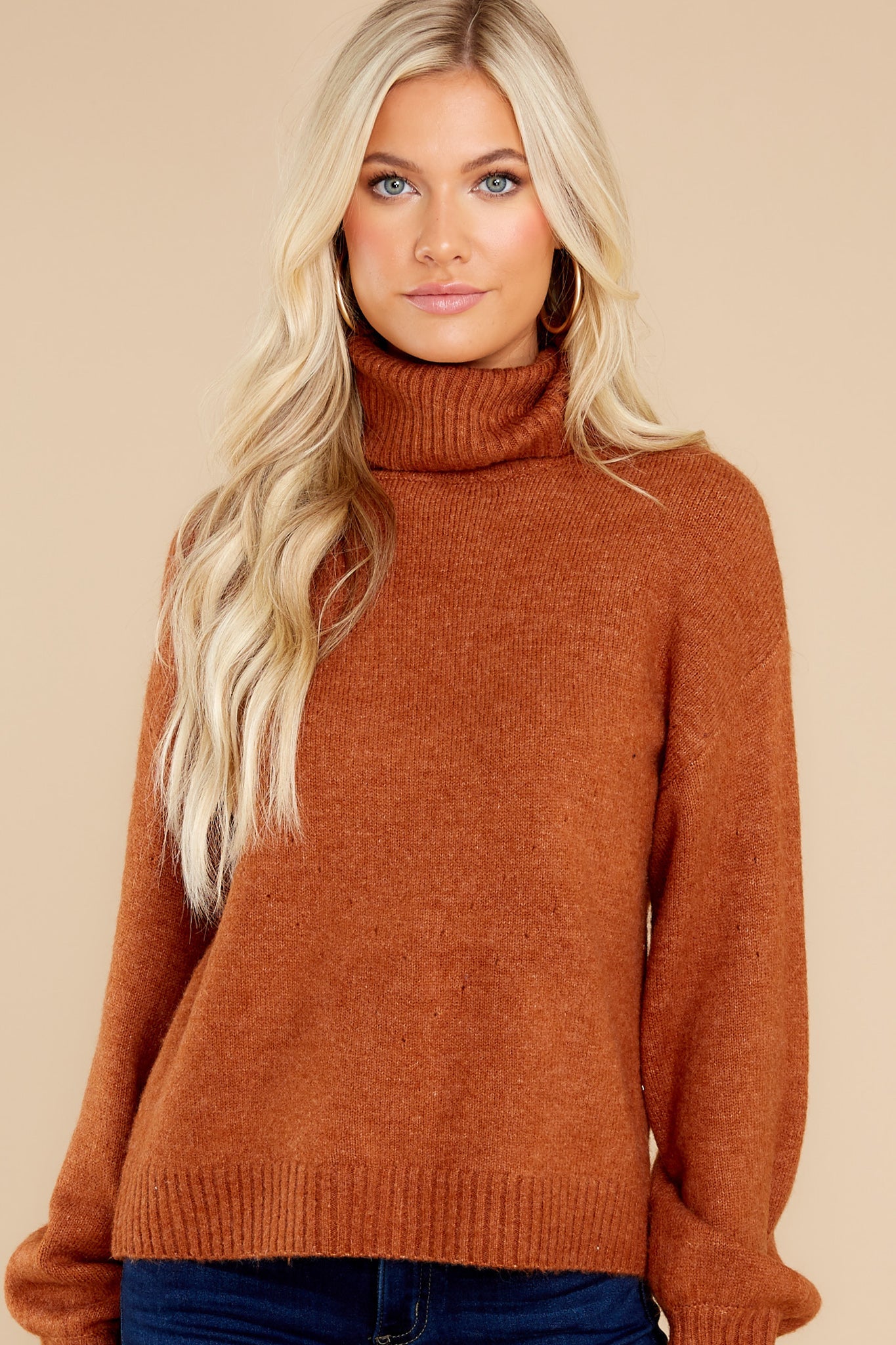 In The Woods Caramel Sweater