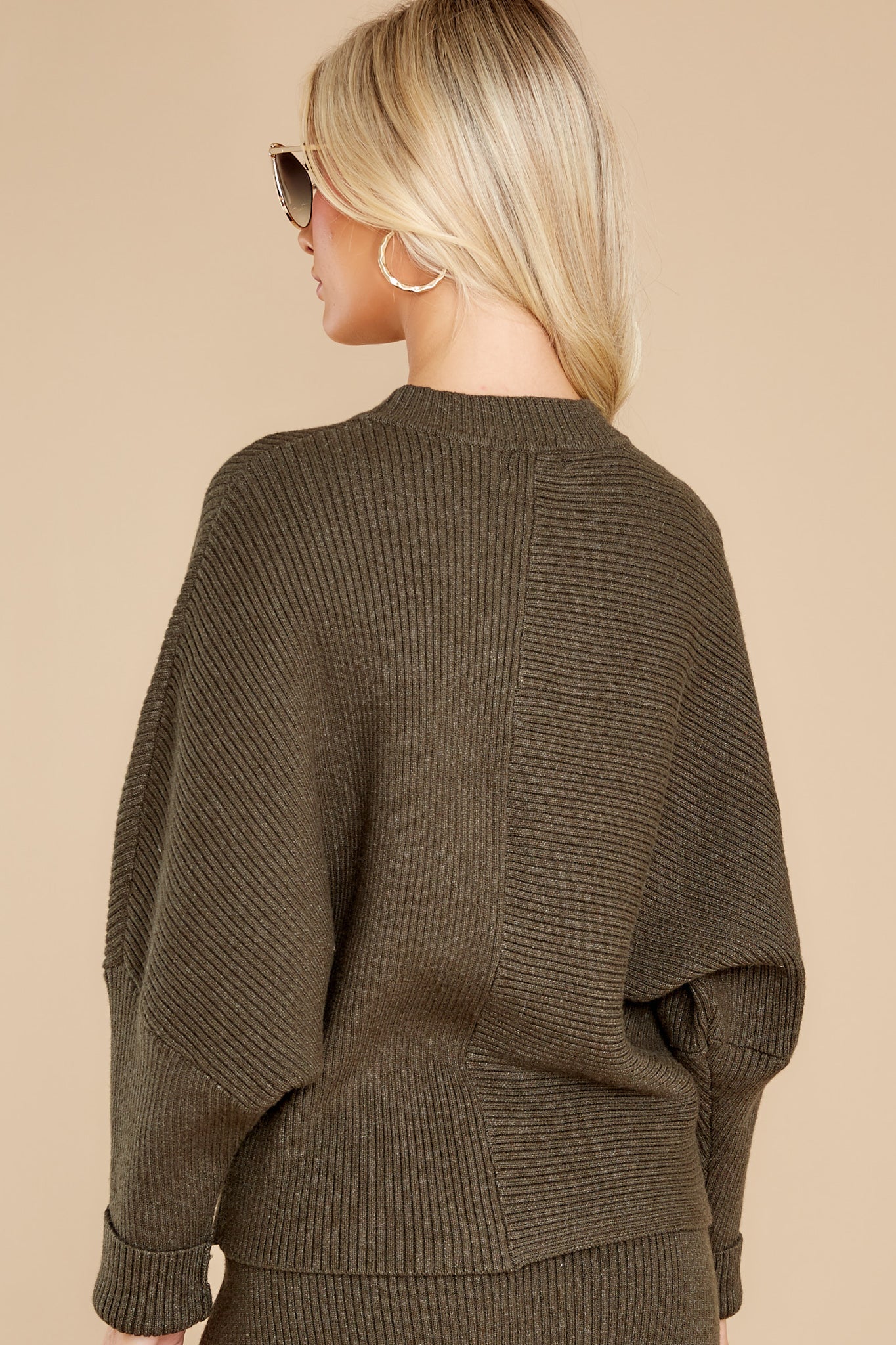 Better Times Olive Sweater