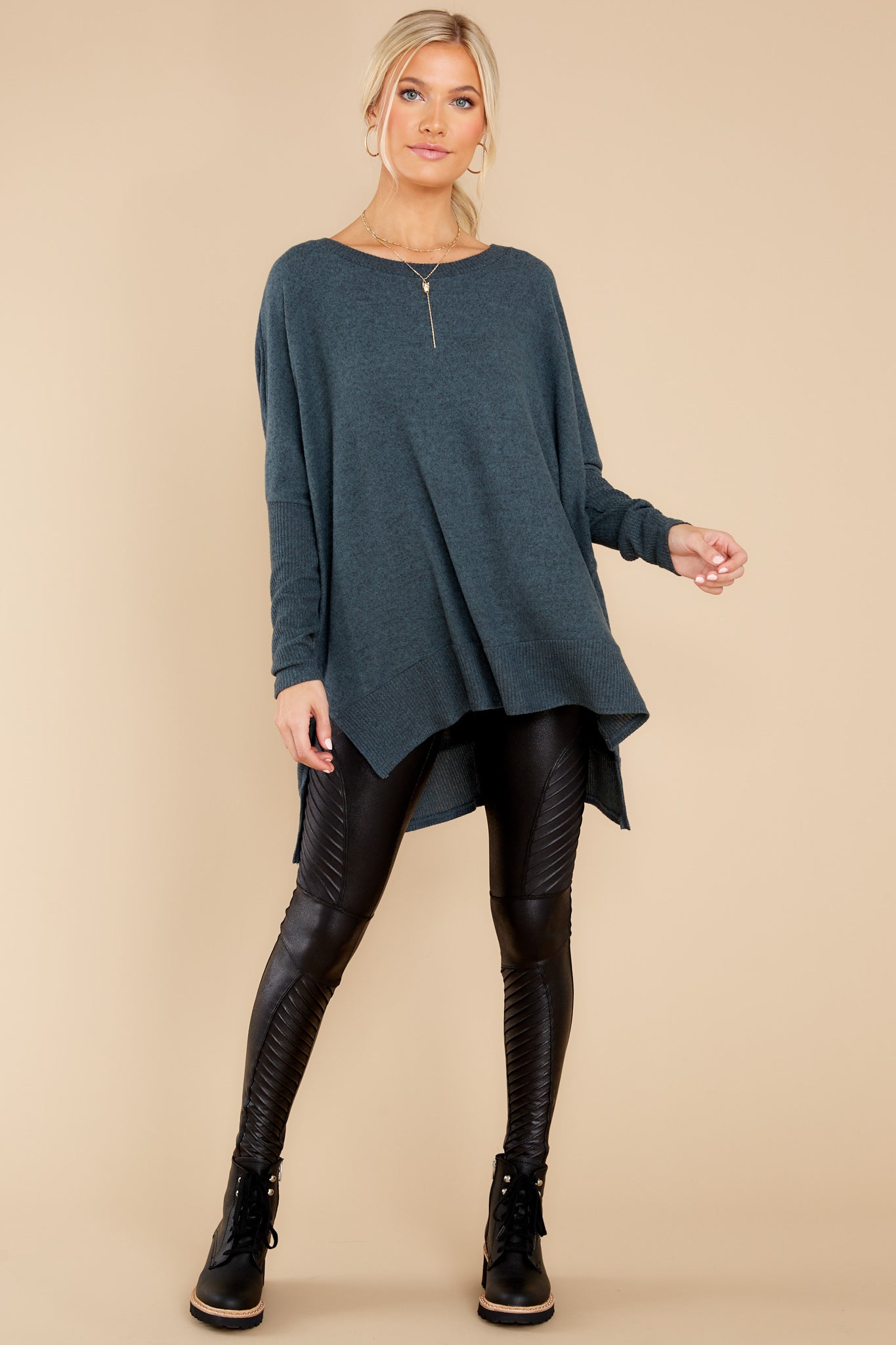 Pace Yourself Dark Teal Top