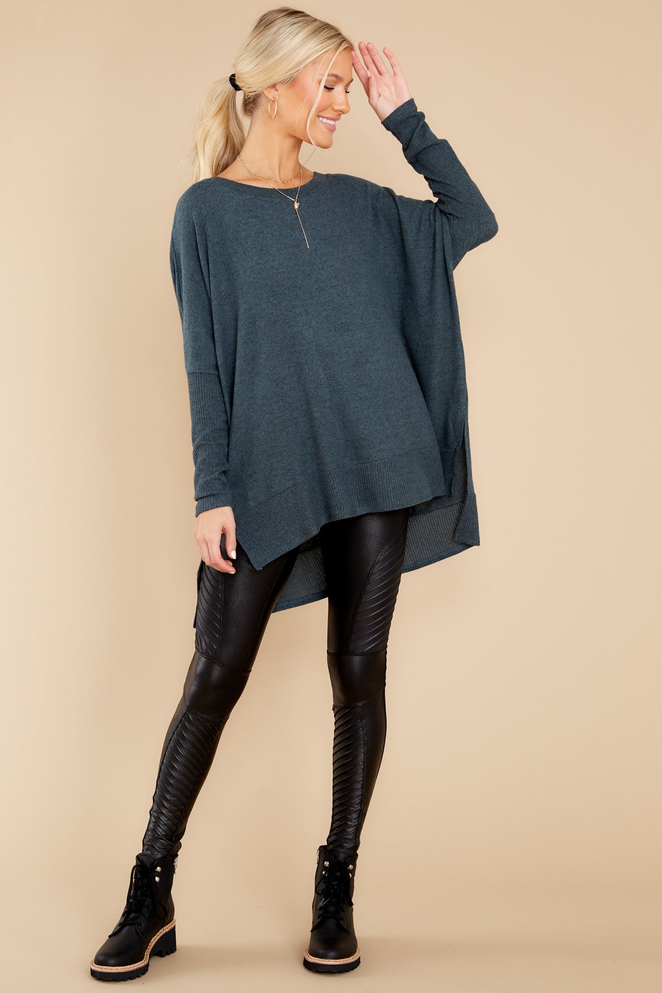 Pace Yourself Dark Teal Top