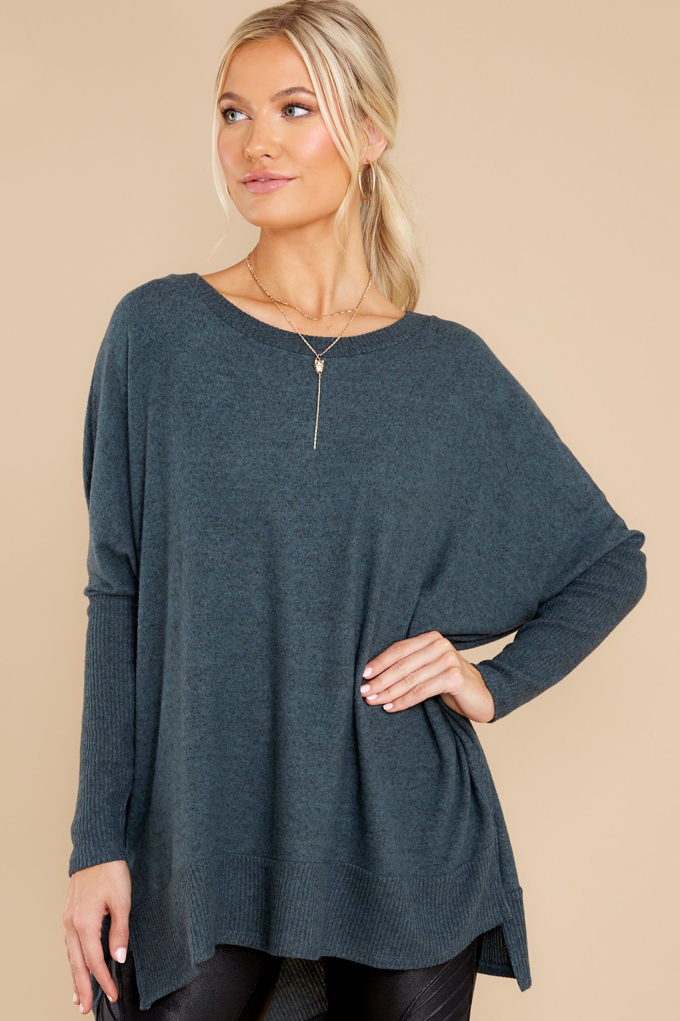 Pace Yourself Dark Teal Top