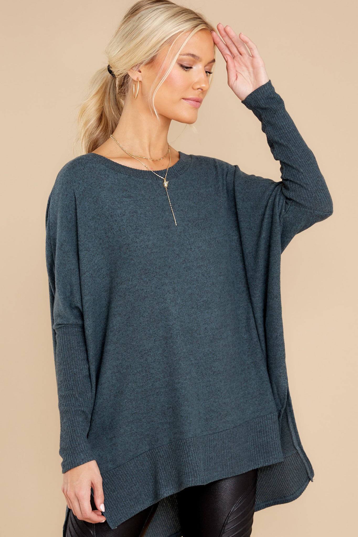 Pace Yourself Dark Teal Top