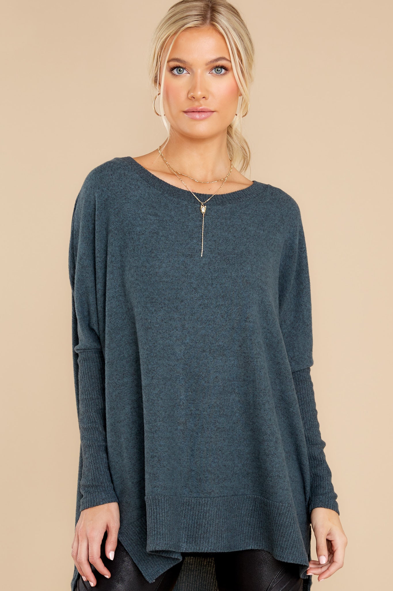 Pace Yourself Dark Teal Top