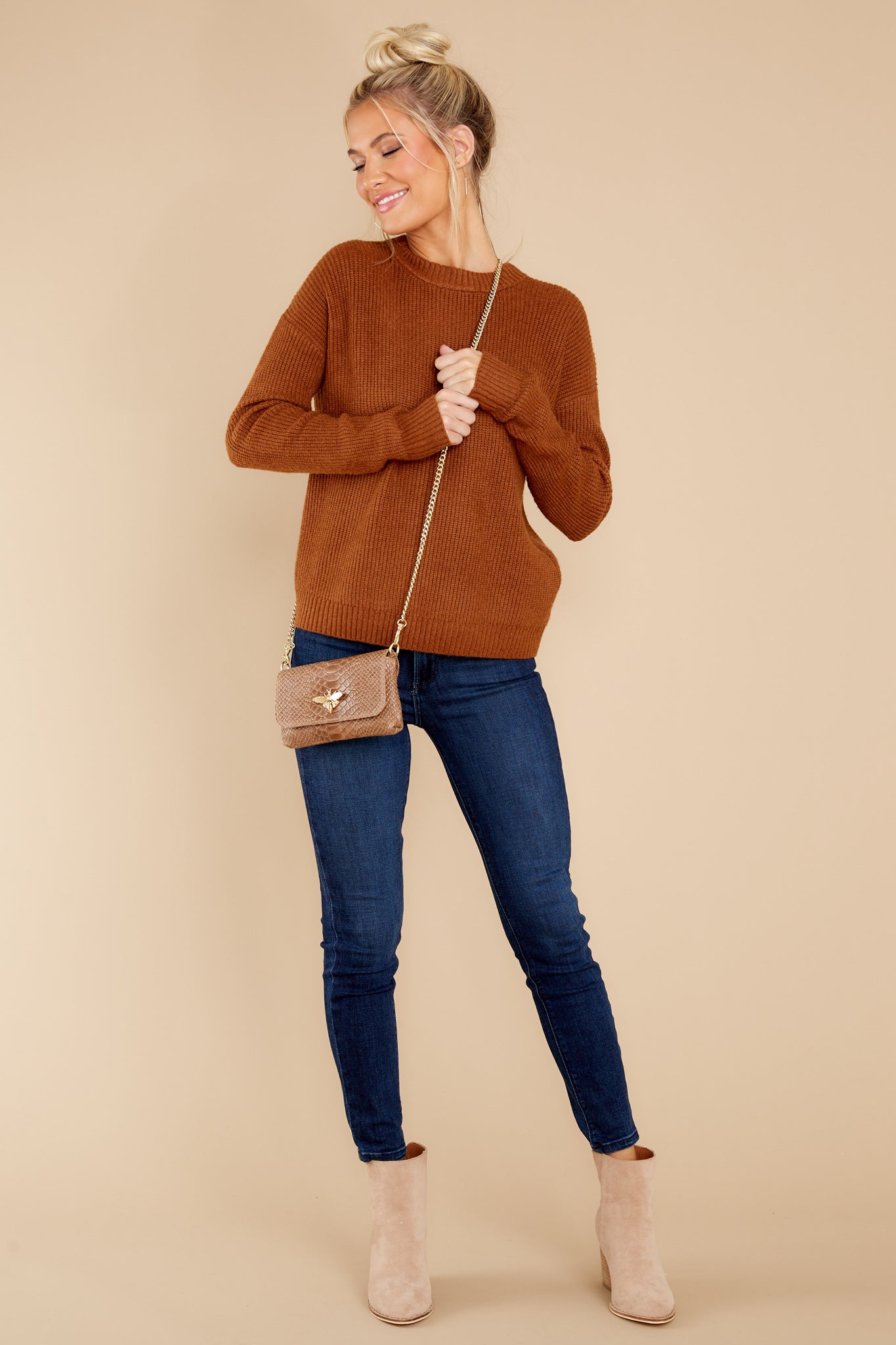 No Ordinary Day Caramel Sweater