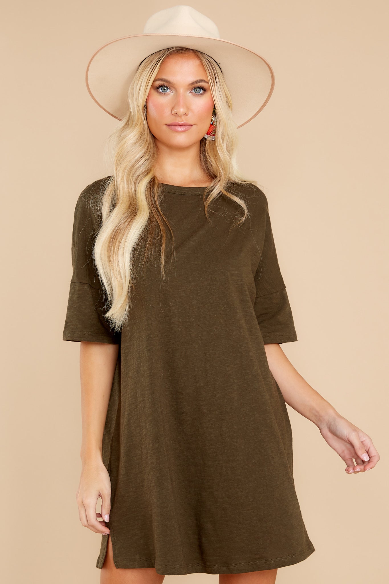 Must Be Fate Dark Olive Dress