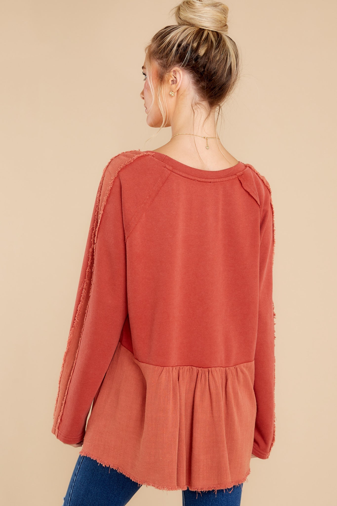 Two Way Street Rust Top