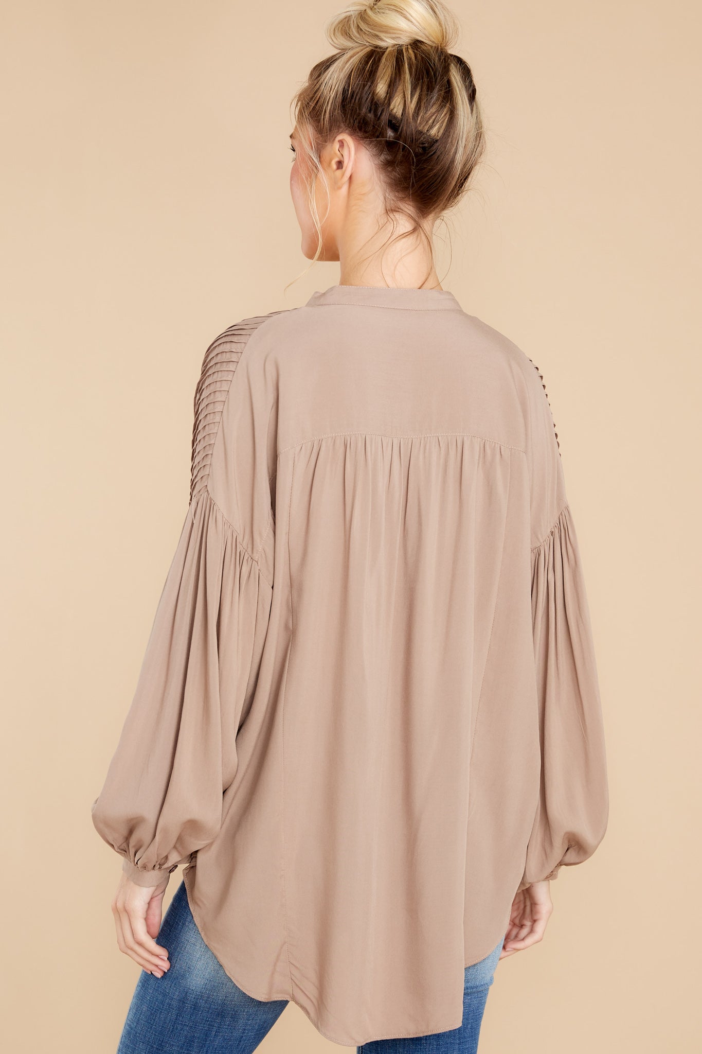 Irreplaceable Feeling Taupe Top