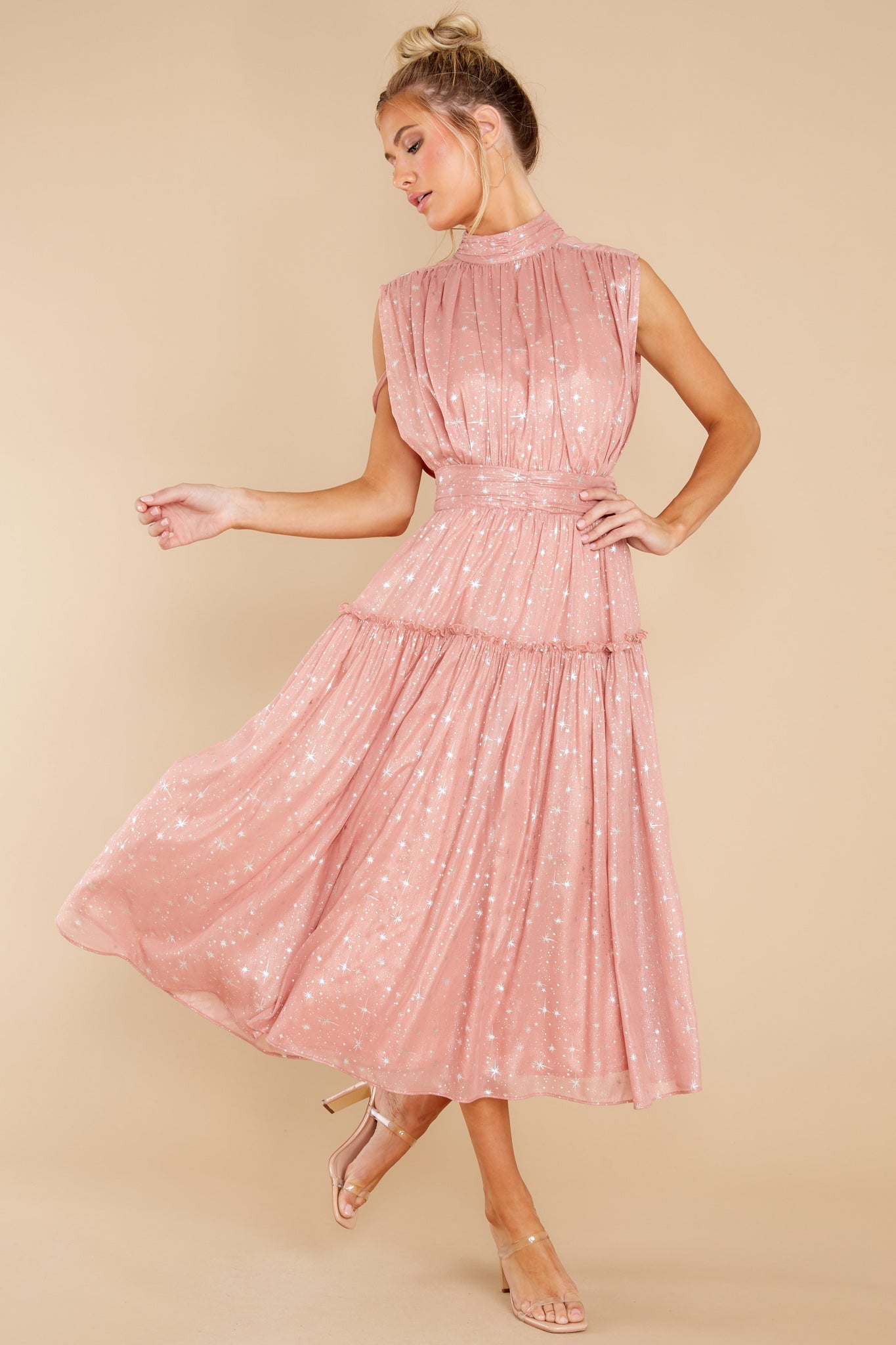 Magical Moments Rose Midi Dress