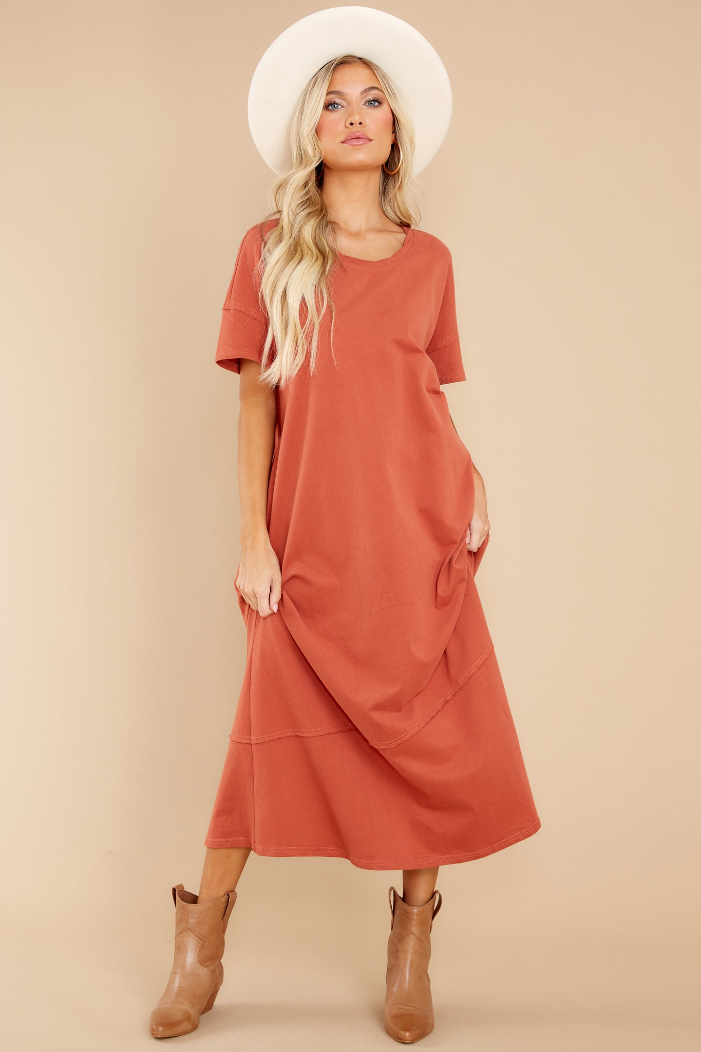 Highway Chaser Tangerine Maxi Dress