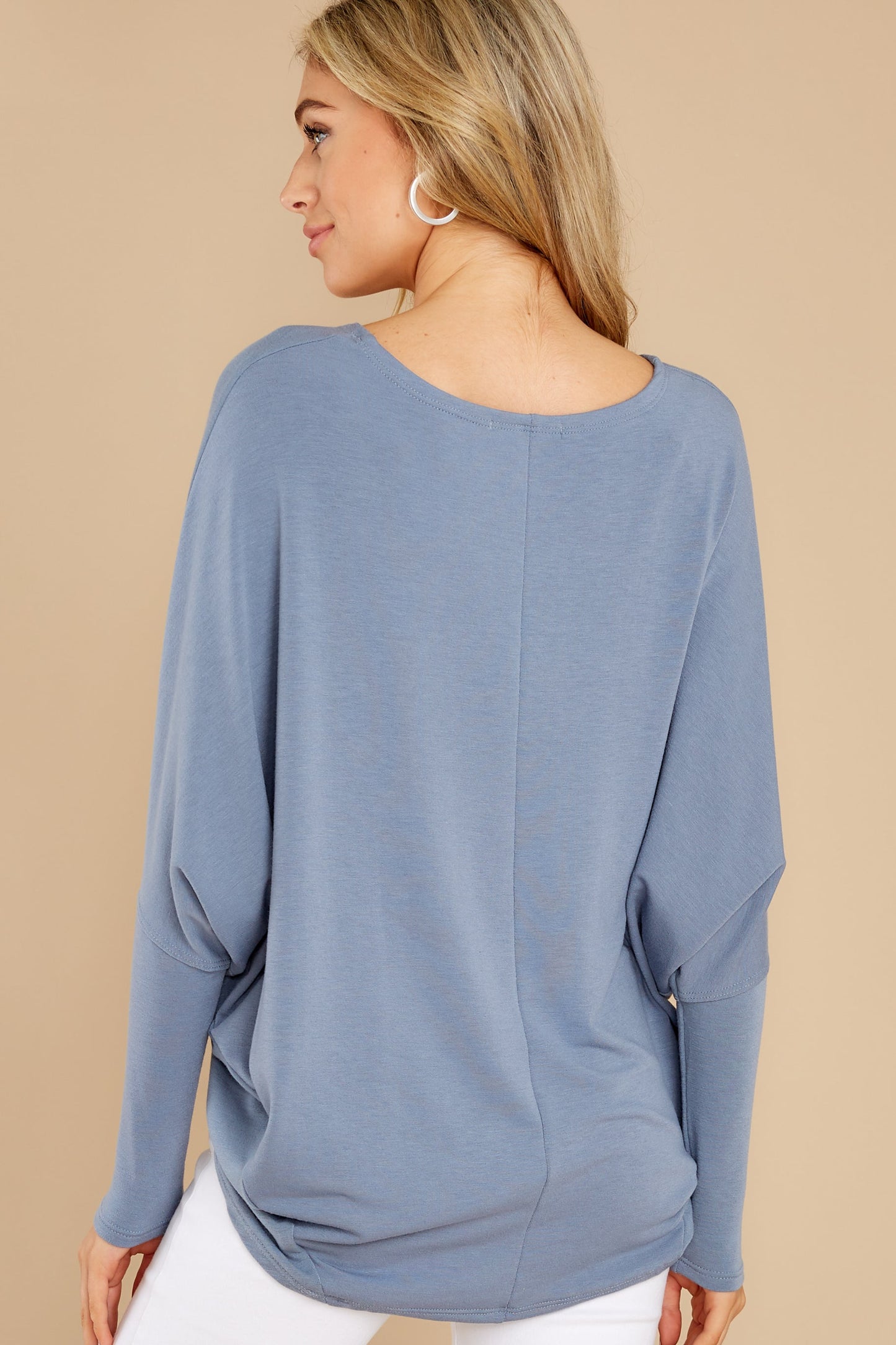 Take The Long Road Indigo Blue Top