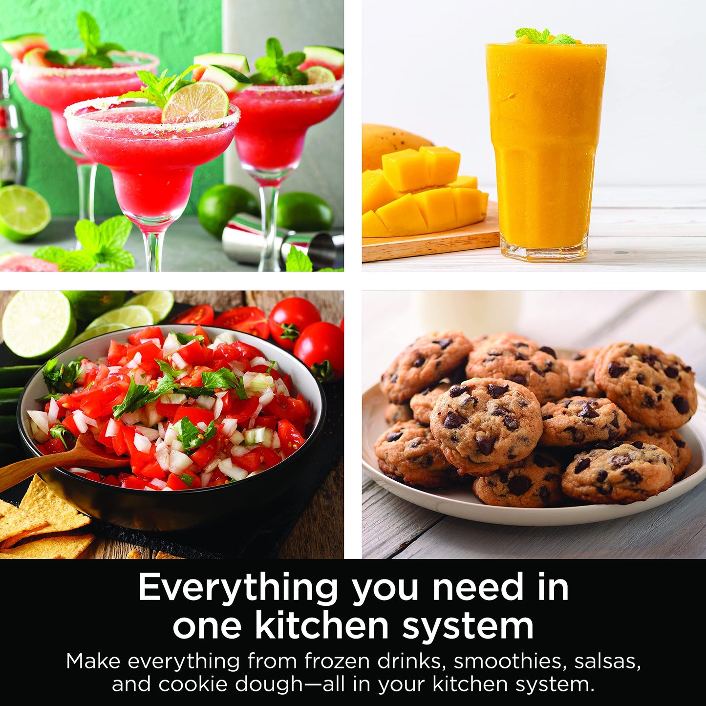 Ninja BL770AMZ Mega Kitchen System Food Processor 1500-Watt, Black