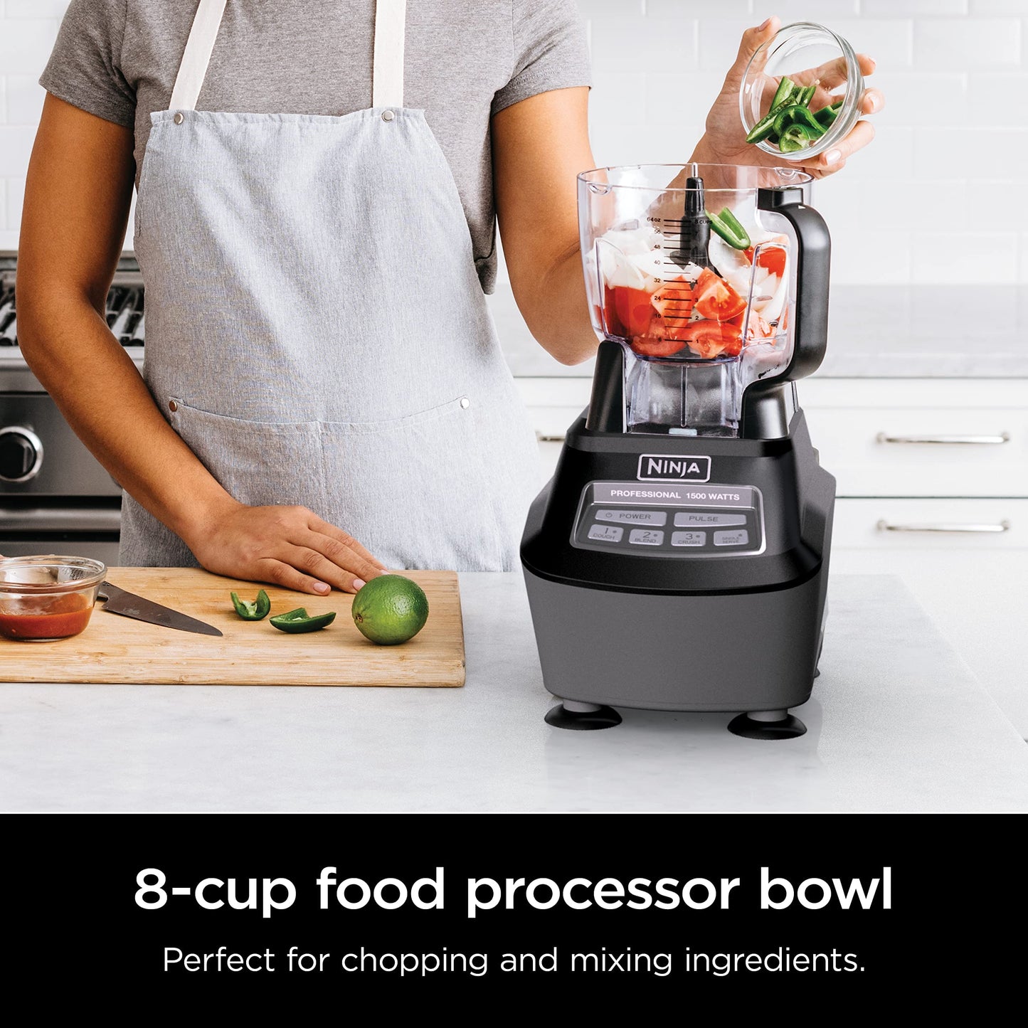 Ninja BL770AMZ Mega Kitchen System Food Processor 1500-Watt, Black
