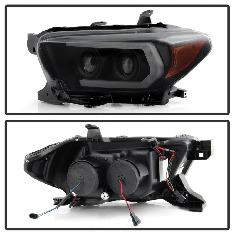 Spyder 16-18 Toyota Tacoma (SR5 Model Only) Projector Headlights Black Smoke PRO-YD-TT16-LB-BSM (spy5087546)