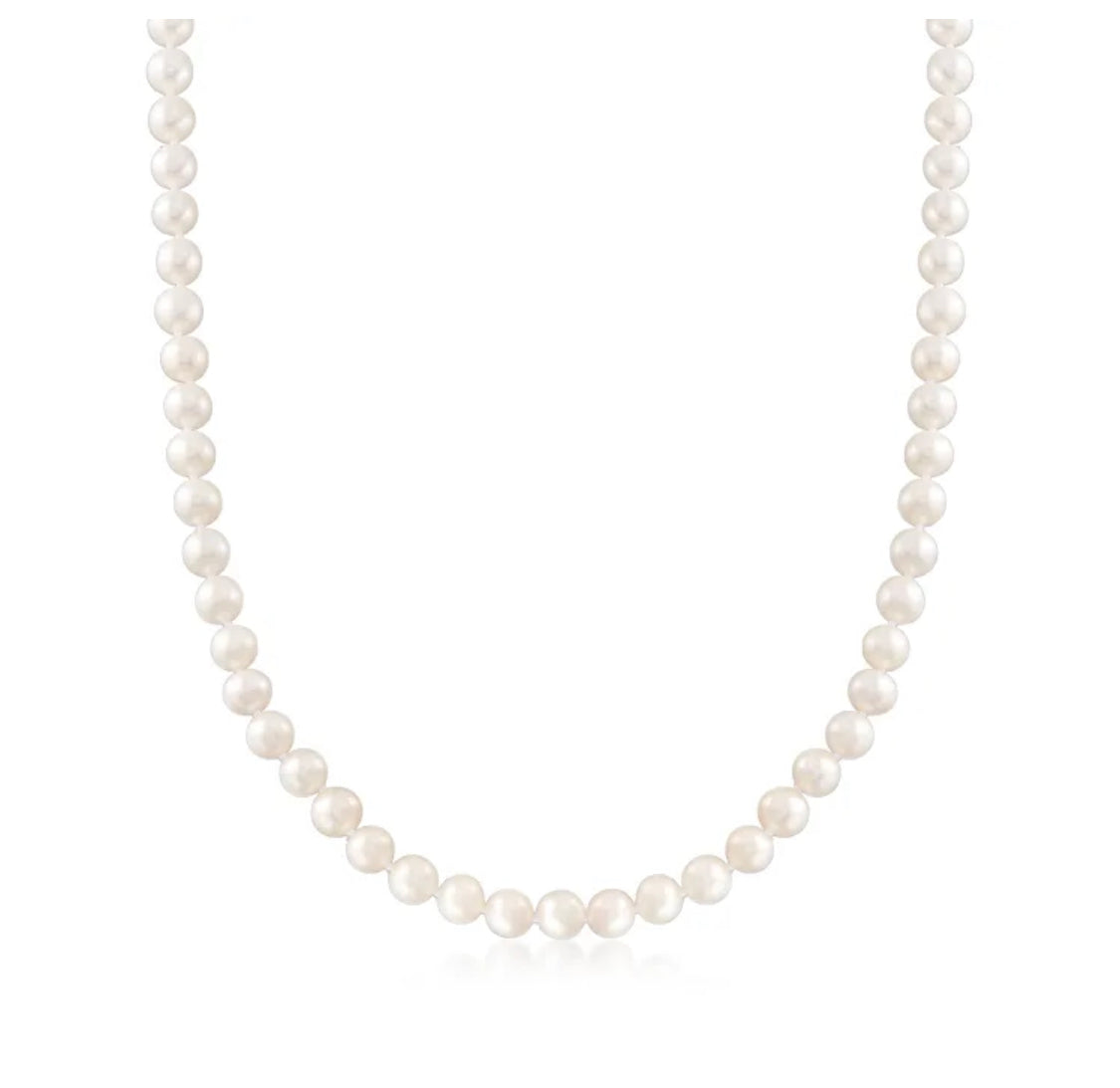 Natural Freshwater Pearl 18 Inch Necklace with 14k Gold