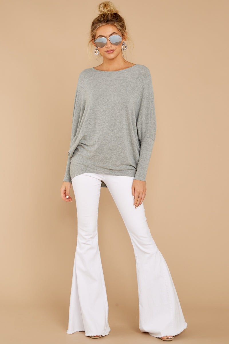 Take The Long Road Heather Grey Top