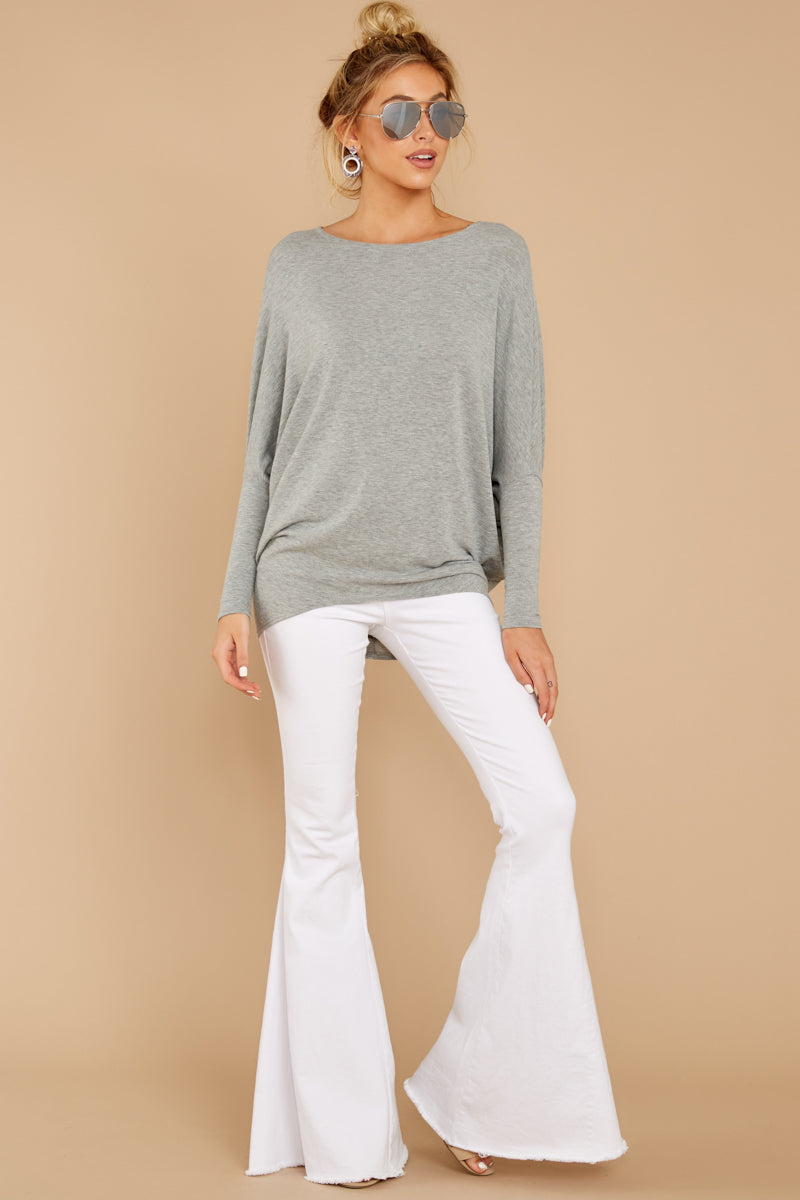 Take The Long Road Heather Grey Top