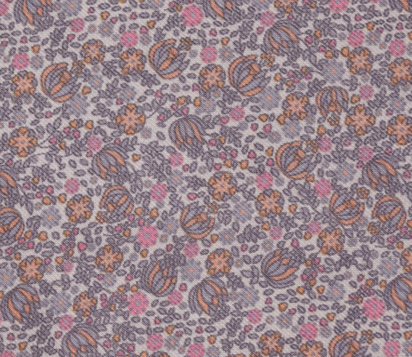 Small Floral Pattern Digital Printed Pure Pashmina Fabric Available in Pink , Green , Grey and Yellow