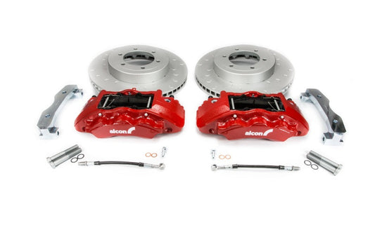 Alcon 16+ Toyota Tacoma w/ 17in Wheels 352x30mm Rotors 6-Piston Red Calipers Front Brake Upgrade Kit (alcBKF1551G58)