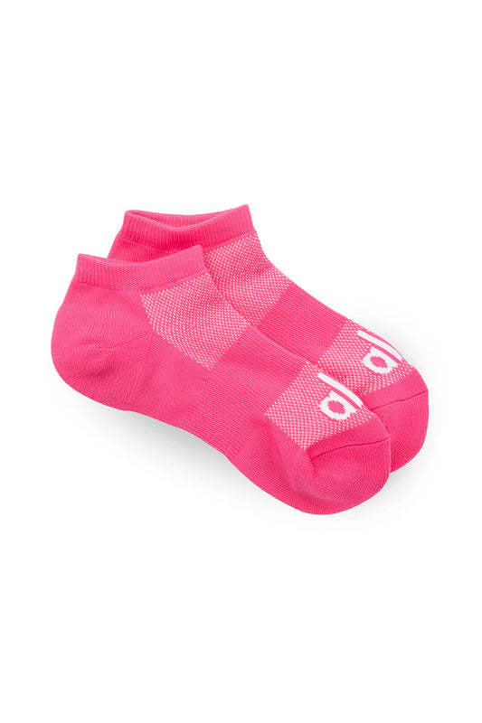 Women's Everyday Sock - Hot Pink/White