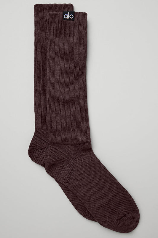 Women's Scrunch Sock - Raisin